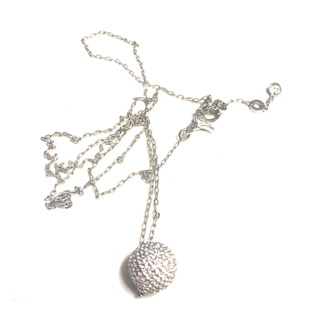 Henri Bendel silver long necklace